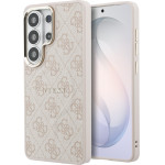 Guess Pu Leather 4G Gold Frame Magnetic Case For Samsung Galaxy S26 Ultra Pink - (GUHMS26LP4MSEGCP)