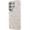 Guess Pu Leather 4G Gold Frame Magnetic Case For Samsung Galaxy S26 Ultra Pink - (GUHMS26LP4MSEGCP)