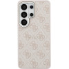 Guess Pu Leather 4G Gold Frame Magnetic Case For Samsung Galaxy S26 Ultra Pink - (GUHMS26LP4MSEGCP)