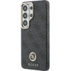 Guess Pu Leather 4G Strass Logo Gold Frame Magnetic Case For Samsung Galaxy S26 Ultra Black - (GUHMS26LP4GRMDEK)