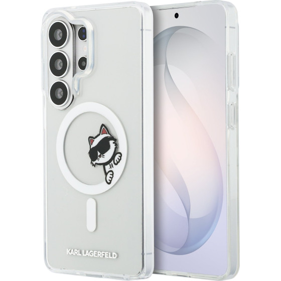 Karl Lagerfeld Iml Choupette Peekaboo Logo Magnetic Case For Iphone Samsung Galaxy S26 Ultra Transparent - (KLHMS26L6HCPSCT)