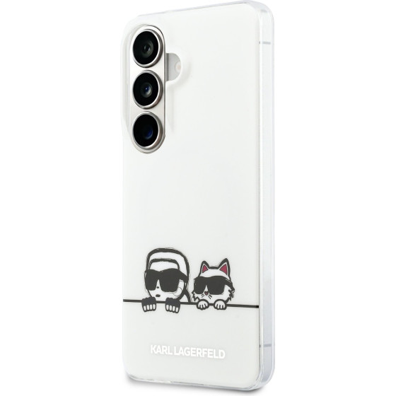 Karl Lagerfeld Iml K&Ch Peekaboo Logo Magnetic Case For Iphone Samsung Galaxy S26 White - (KLHMS26S6HPKACH)