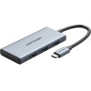 Vention Docking Station Type-C - Hdmi x 1, USB3.0 x 3, SD/Tf - (TOOHB)