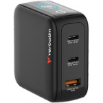 Verbatim Mini Gan Mains Charger 100W 2xUSB-C PD/1x USB-A Qc EU/UK/Usa Adapter Black - (30239)