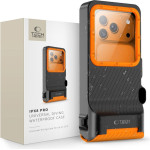 Tech-Protect IPX8 Pro Universal Diving Waterproof Case BLACK/ORANGE