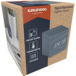 Grundig - Digital Led Alarm Clock With Thermometer And Calendar (Blue) - (8711252336756_BLUE)