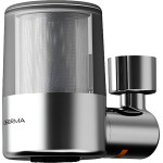 Deerma - Faucet Water Filter (LT01) - Dual Filtration, 2x Water Modes, Bacteria-Free, Air-Phase Pressurized Flow, 720� - Gray