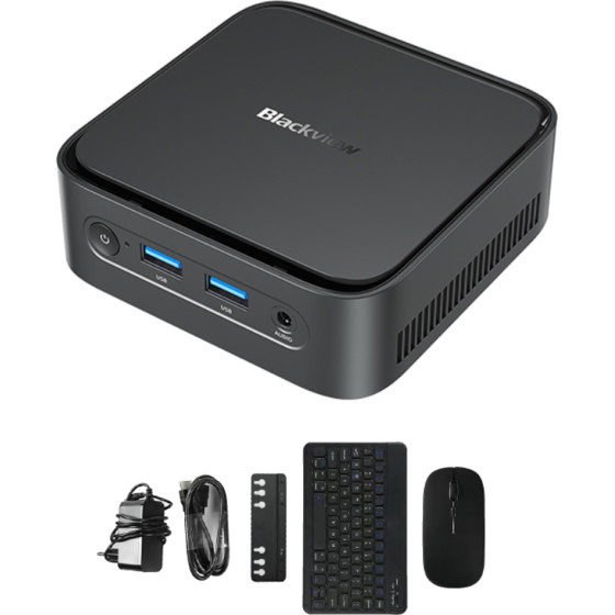 BlackView Mini Pc Set 4-Core Amd Ryzen 5 3500U (16GB+512GB) WIN11 Pro Black - (MP50-RYZEN5-16512-B-SET)