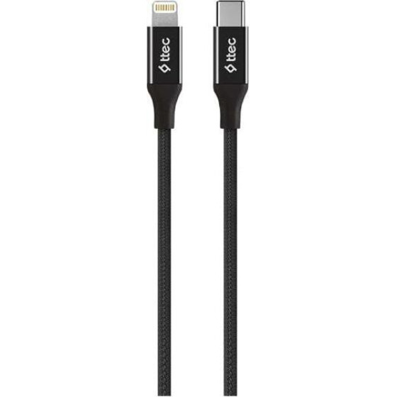 ttec AlumiCable Type C - Lightning Fast Charging Cable 150cm Black - (2DK41S)