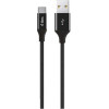 ttec AlumiCable Type C 2.0 Charge/Data CableBlack - (2DK18S)