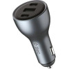 ttec SmartCharger Trio PD 130W Car Fast Charger 2 USB-C + USB-A Black - (2CKP05S)
