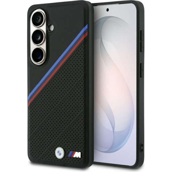 BMW Case Tricolor Metal Logo Magsafe For Samsung Galaxy S26 Black - (BMHMS26S25PCSPEK)