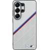 BMW Case Tricolor Metal Logo Magsafe For Samsung Galaxy S26 Ultra Grey - (BMHMS26L25PCSPEG)