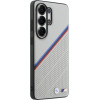 BMW Case Tricolor Metal Logo Magsafe For Samsung Galaxy S26 Ultra Grey - (BMHMS26L25PCSPEG)