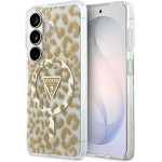 Guess Case Iml Leopard Print Triangle Magsafe For Samsung Galaxy S26 Brown - (GUHMS26SHLEGTGLW)