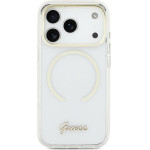 Guess Case Iml Script Metal Magsafe For Iphone 17 Air Transparent - (GUHMP17M5HTCSMST)