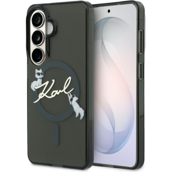 Karl Lagerfeld Case Iml Kc Script Magsafe For Samsung Galaxy S26 Plus Black - (KLHMS26M5HKSCAK)