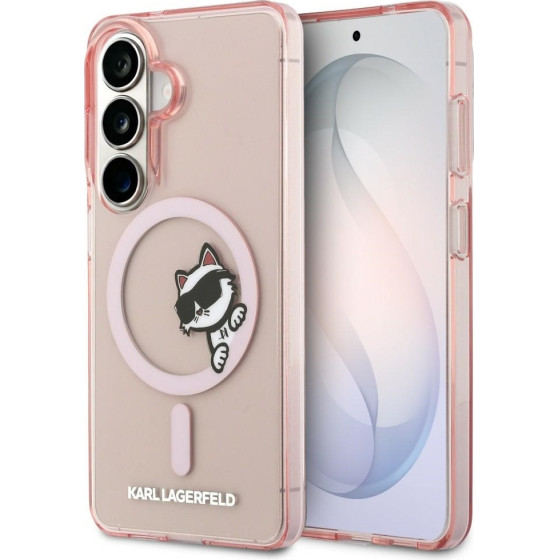 Karl Lagerfeld Case Iml Peekaboo Choupette Magsafe For Samsung Galaxy S26 Pink - (KLHMS26S6HCPSCP)