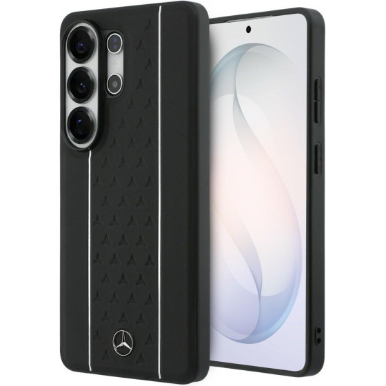 MERCEDES Case Laurel Leaves Vertical Stripes Magsafe For Samsung Galaxy S26 Ultra Black & White - (MEHMS26L25RPSLKH)