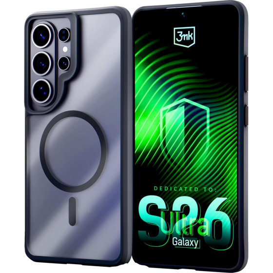 3MK Protection 3MK Satin Armor Magcase For Samsung Galaxy S26 Ultra - Transparent Black - (W-3SAMaCa-SGS26U-0)