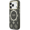 Guess Iml Peony Dot Magsafe Case For Iphone 17 Pro - Black - (GUE005277-0)
