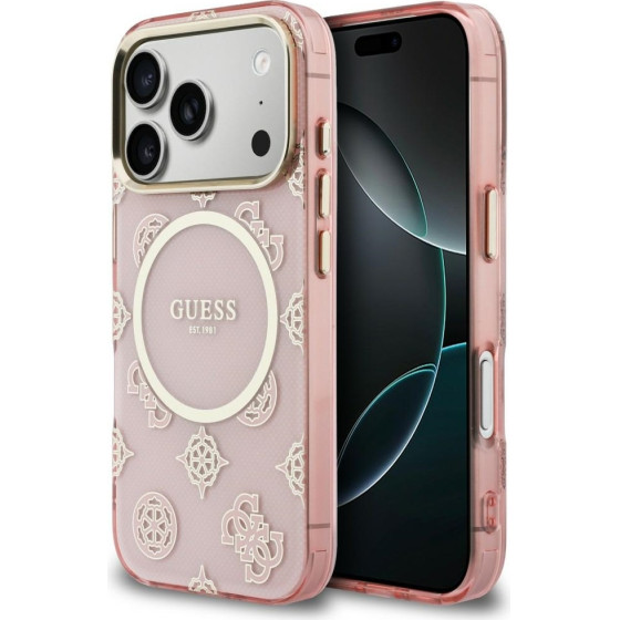 Guess Iml Peony Dot Magsafe Case For Iphone 17 Pro - Pink - (GUE005279-0)