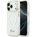 Guess Iml Script Metal Magsafe Case For Iphone 17 Pro - Clear - (GUE005270-0)