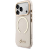 Guess Iml Script Metal Magsafe Case For Iphone 17 Pro - Pink - (GUE005267-0)
