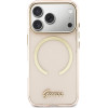 Guess Iml Script Metal Magsafe Case For Iphone 17 Pro - Pink - (GUE005267-0)