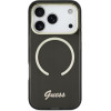 Guess Iml Script Metal Magsafe Case For Iphone 17 Pro Max - Black - (GUE005266-0)