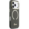 Guess Iml Script Metal Magsafe Case For Iphone 17 Pro Max - Black - (GUE005266-0)