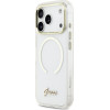 Guess Iml Script Metal Magsafe Case For Iphone 17 Pro Max - Clear - (GUE005271-0)