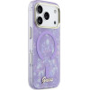 Guess Iml Shell Script Metal Magsafe Case For Iphone 17 Pro Max - Purple - (GUE005288-0)
