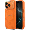 Guess Peony Hot Stamp Magsafe Case For Iphone 17 Pro - Orange - (GUE005240-0)
