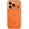 Guess Peony Hot Stamp Magsafe Case For Iphone 17 Pro - Orange - (GUE005240-0)