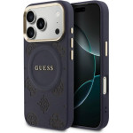 Guess Peony Hot Stamp Magsafe Case For Iphone 17 Pro Max - Blue - (GUE005249-0)