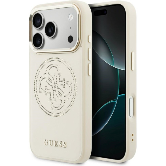 Guess Perforated 4G Magsafe Case For Iphone 17 Pro Max - Beige - (GUE005263-0)