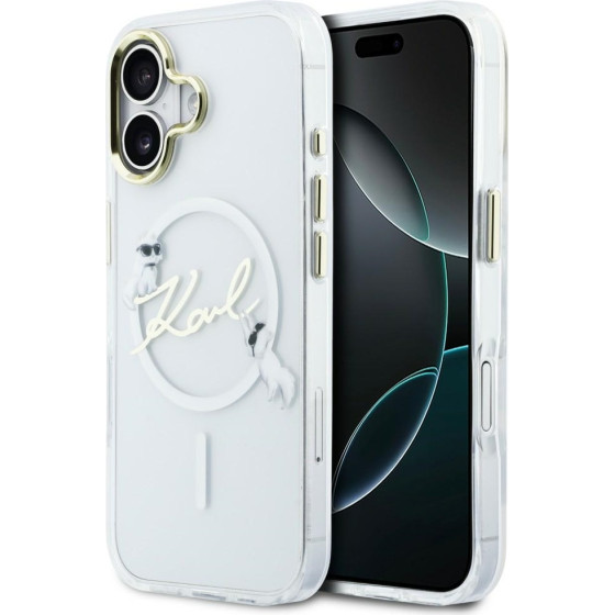 Karl Lagerfeld Iml Choupettes Karl Script Logo Magsafe Iphone 17 Case - Clear - (KF002979-0)