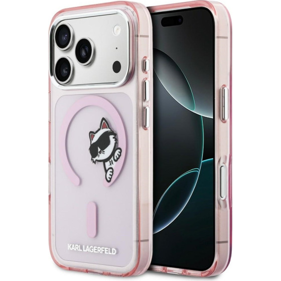 Karl Lagerfeld Iml Peekaboo Magsafe Case For Iphone 17 Pro - Pink - (KF002983-0)