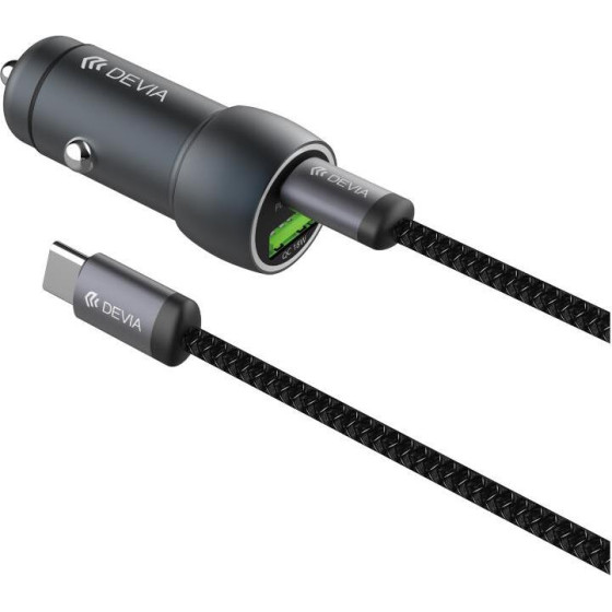 Devia ��������� ����������� ������� �������� EA507 Metal �� ����� ����� Usb A & Usb C Pd Qc 3.0 48W & ������� Usb C �� Usb C Extreme ������ ���� - (112773)