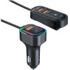 Devia ��������� ����������� ������� �������� K5 �� �������� ����� 3xUsb A & 2xUsb C 45W Pro1 ����� - (137806, HTEC-37806, K5)