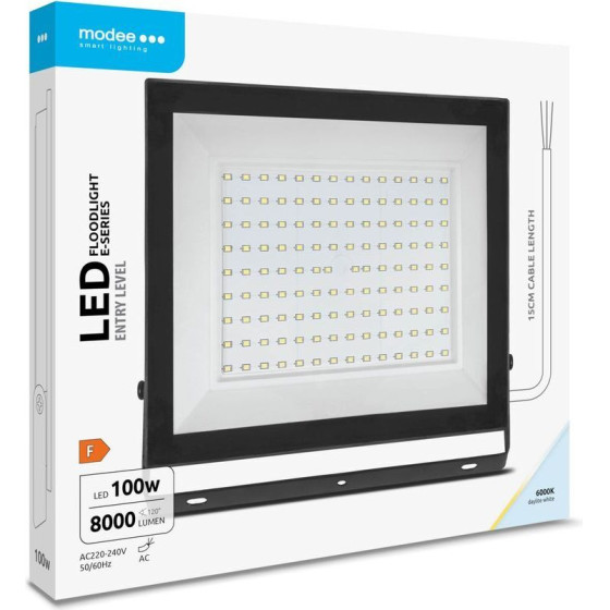 Modee Lighting ��������� Led E-Series Slim 100W 120� 6000K 8000lm Erp - (ML-FLS6000K100WEN)