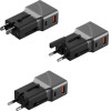 ENERGEA Adapter Travelworld 1A1C 25W Black Gunmetal - (TWA25-GUN)