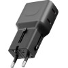 ENERGEA Wall Charger Travelgo Adapter 65 2xUSB-C 65W Gunmetal - (TGA-65-GUN)