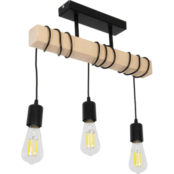 GloboStar Lucita Vintage ��������� ������ �� ����� 3 x E27 Ac 220-240V IP20 - ����� & ���� - �50 x �27 x �112cm - (201-0031)