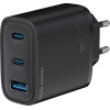 Mobile Origin Gan 40W Wall Charger MO13, Black 1 USB-A + 2 USB-C - (FRL-GAN40W-MO13-BLK)