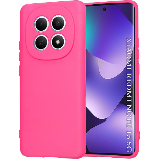 Techsuit - Softflex - Xiaomi Redmi Note 15 5G / Note 15 4G / Poco M8 5G - Hot Pink