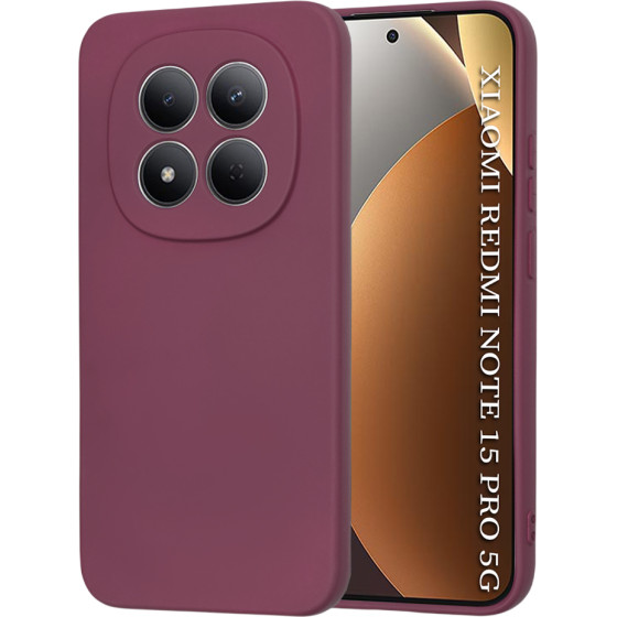Techsuit - Softflex - Xiaomi Redmi Note 15 Pro 5G - Plum Red