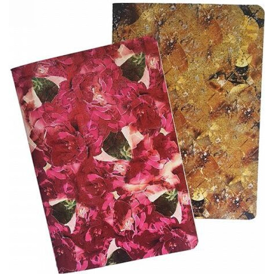 LOGIGRAF Loginotes Paper Line Flower PATTERN, 9X14 Gold Foil, 50 ����� (����. 2���)