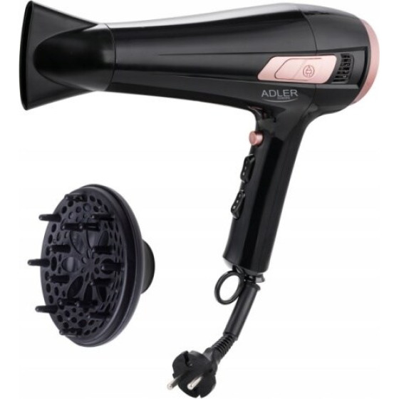 Adler Hair Dryer 2000 W Black - (Ad 2283)